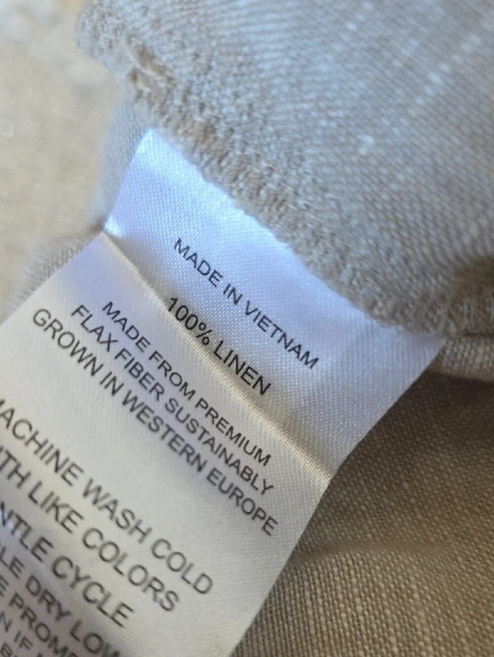 Quince Women's Ankle Linen Cropped Pull On Pants in Light Beige Flax Small
